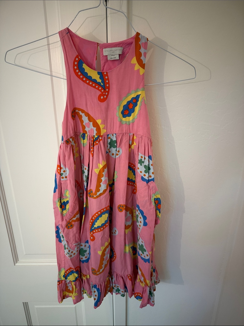 Stella McCartney Kids Bright Pink Paisley Dress